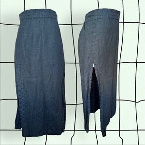 Linen Double-slit Maxi